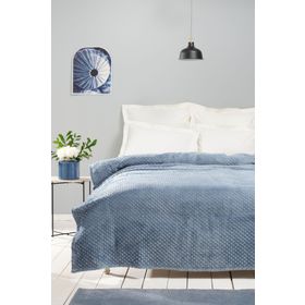 Karaca Home Alice İndigo Tek Kişilik Tomurcuk Wellsoft Battaniye