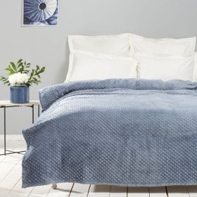 Karaca Home Alice İndigo Tek Kişilik Tomurcuk Wellsoft Battaniye