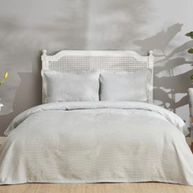 Karaca Home Amelie Açık Mavi PP Çift Kişilik Yatak Örtüsü Seti