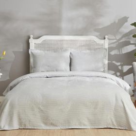 Karaca Home Amelie Açık Mavi PP Çift Kişilik Yatak Örtüsü Seti
