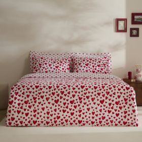 Karaca Home Amour Bliss %100 Pamuk Kırmızı Çift Kişilik Nevresim Takımı
