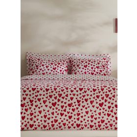 Karaca Home Amour Bliss %100 Pamuk Kırmızı Çift Kişilik Nevresim Takımı