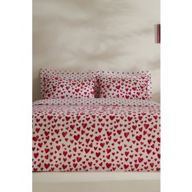 Karaca Home Amour Bliss %100 Pamuk Kırmızı Tek Kişilik Nevresim Takımı