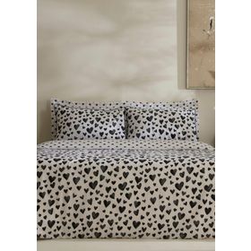 Karaca Home Amour Bliss %100 Pamuk Siyah Çift Kişilik Nevresim Takımı