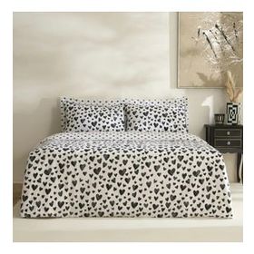 Karaca Home Amour Bliss %100 Pamuk Siyah Çift Kişilik Nevresim Takımı