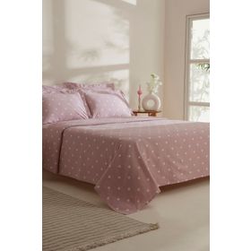 Karaca Home Amour Pembe %100 Pamuk Çift Kişilik Pike Takımı