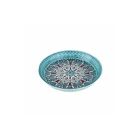 Karaca Home Anatoly 32 cm Mavi Dekoratif Tepsi
