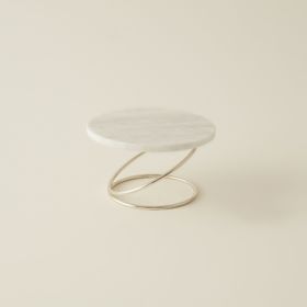 Karaca Home Angelina Gümüş 17x9 cm Mermer Dekoratif Mumluk