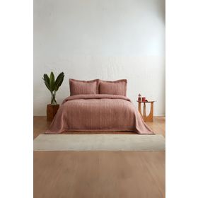 Karaca Home Angle Çift Kişilik Pudra Yatak Örtüsü Seti