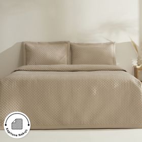 Karaca Home Anna Bej Çift Kişilik Yatak Örtüsü