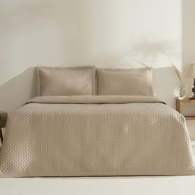 Karaca Home Anna Bej Çift Kişilik Yatak Örtüsü