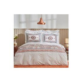 Karaca Home Aprika Kiremit %100 Pamuk Çift Kişilik Nevresim Takımı