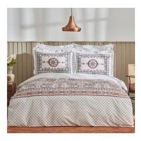 Karaca Home Aprika Kiremit %100 Pamuk Tek Kişilik Nevresim Takımı