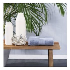 Karaca Home Aquasoft 50 cm x 90 cm Mavi Pamuk Yüz Havlusu