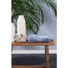 Karaca Home Aquasoft 50 cm x 90 cm Mavi Pamuk Yüz Havlusu