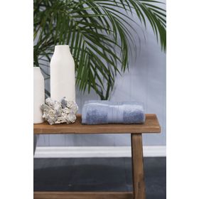 Karaca Home Aquasoft 50 cm x 90 cm Mavi Pamuk Yüz Havlusu