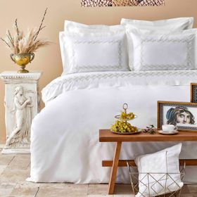 Karaca Home Atlas Gold Pamuk Nakışlı Çift Kişilik Nevresim Takımı