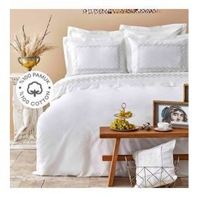 Karaca Home Atlas Gold Pamuk Nakışlı Çift Kişilik Nevresim Takımı