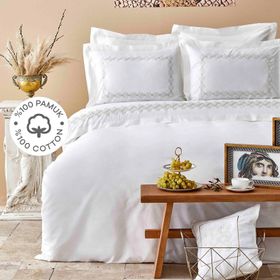 Karaca Home Atlas Gold Pamuk Nakışlı Çift Kişilik Nevresim Takımı