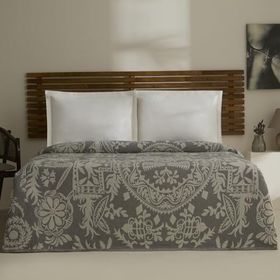 Karaca Home Avery Müslin Gri Çift Kişilik Tek Pike