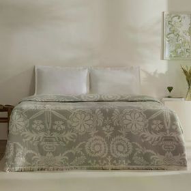 Karaca Home Avery Müslin Gri Çift Kişilik Tek Pike