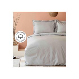 Karaca Home Back To Basic %100 Pamuk Gri Çift Kişilik Nevresim Takımı