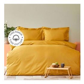 Karaca Home Back To Basic %100 Pamuk Hardal Çift Kişilik Nevresim Takımı