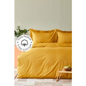 Karaca Home Back To Basic %100 Pamuk Hardal Çift Kişilik Nevresim Takımı