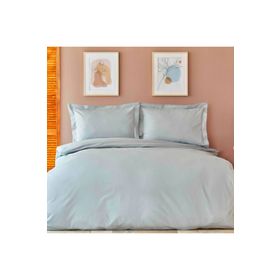 Karaca Home Back To Basic %100 Pamuk Mavi Çift Kişilik Nevresim Takımı