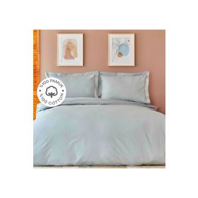 Karaca Home Back To Basic %100 Pamuk Mavi Çift Kişilik Nevresim Takımı