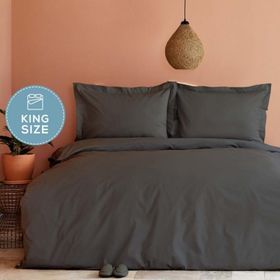 Karaca Home Back To Basic Antrasit King Size Nevresim Takımı