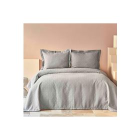 Karaca Home Back To Basic Gri Çift Kişilik Yatak Örtüsü