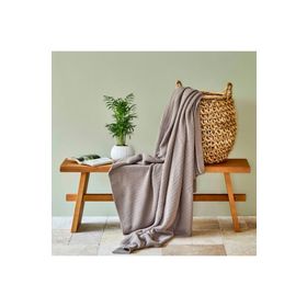 Karaca Home Back To Basic Vizon 200x220 cm Çift Kişilik Örgü Battaniye