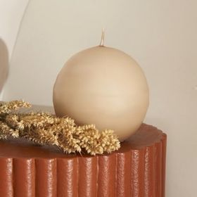 Karaca Home Ball Ekru 6 cm Mum