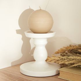 Karaca Home Ball Ekru 8 cm Mum