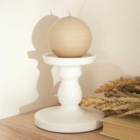 Karaca Home Ball Ekru 8 cm Mum
