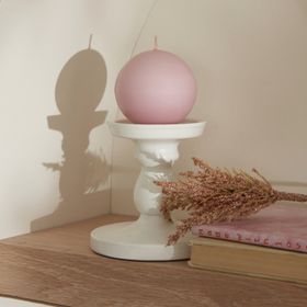 Karaca Home Ball Pembe 8 cm Mum