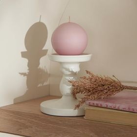 Karaca Home Ball Pembe 8 cm Mum