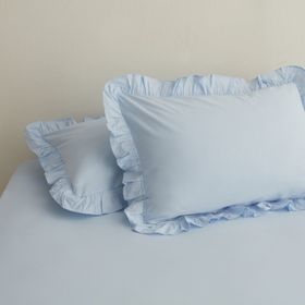Karaca Home Basic 2'li Mavi Yastık Kılıfı
