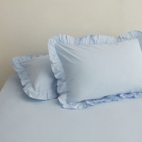 Karaca Home Basic 2'li Mavi Yastık Kılıfı