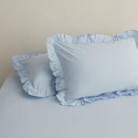 Karaca Home Basic 2'li Mavi Yastık Kılıfı