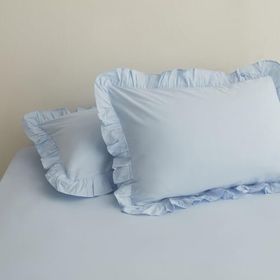 Karaca Home Basic 2'li Mavi Yastık Kılıfı
