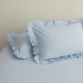 Karaca Home Basic 2'li Mavi Yastık Kılıfı