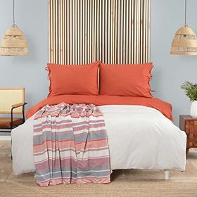 Karaca Home Basic Terecota Nevresimli Taş Çift Taraflı Çift Kişilik Pike Takımı