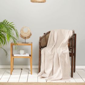 Karaca Home Bety Bej Throw 130x170 cm Koltuk Örtüsü