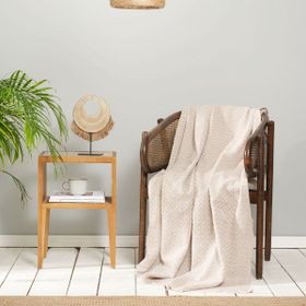 Karaca Home Bety Bej Throw 130x170 cm Koltuk Örtüsü