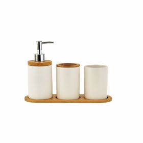 Karaca Home Beyaz Nature Dolomite 3'lü Banyo Seti