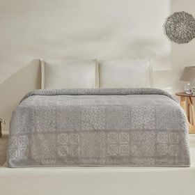 Karaca Home Blair Embos Açık Gri Çift Kişilik Battaniye