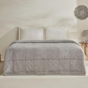 Karaca Home Blair Embos Açık Gri Çift Kişilik Battaniye