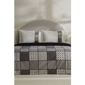 Karaca Home Blake Siyah-Beyaz %100 Pamuk Tek Kişilik Nevresim Takımı